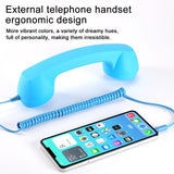 3.5mm-Plug-Mic-Retro-Telephone-Anti-radiation-Cell-Phone-Handset-Receiver(Black)