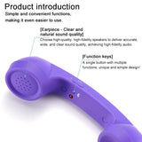 3.5mm-Plug-Mic-Retro-Telephone-Anti-radiation-Cell-Phone-Handset-Receiver(Black)