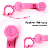 3.5mm-Plug-Mic-Retro-Telephone-Anti-radiation-Cell-Phone-Handset-Receiver(Black)