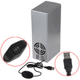 3.5W-USB-PC-Mini-Fridge-Beverage-Drink-Cooler-/-Warmer,-Size:-24.5-x-10.8-x-8.3cm(Silver)