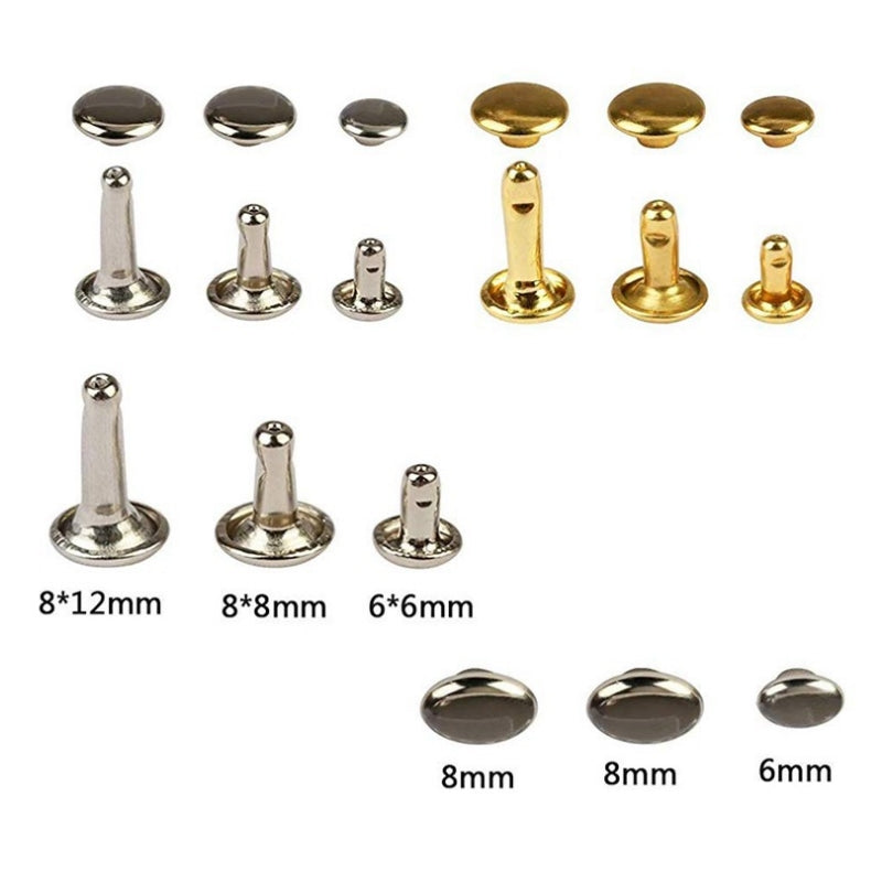360pcs-Copper-Leather-Hollow-Cap-Double-Sided-Rivet-Set-With-Punching-Pliers