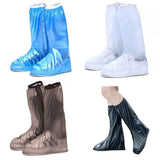 38cm Outdoor PVC Thickened Anti-Skid Rainproof High-Top Shoe Covers, Size: XXXL 45-46(Black)