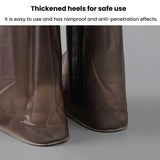 38cm-Outdoor-PVC-Thickened-Anti-Skid-Rainproof-High-Top-Shoe-Covers,-Size:-XXXL-45-46(Black)