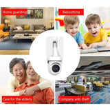 3MP-HD-Smart-Three-Blade-Fan-Light-Bulb-Style-Wireless-WiFi-Surveillance-Camera,-Specification:2.4GHz(White)