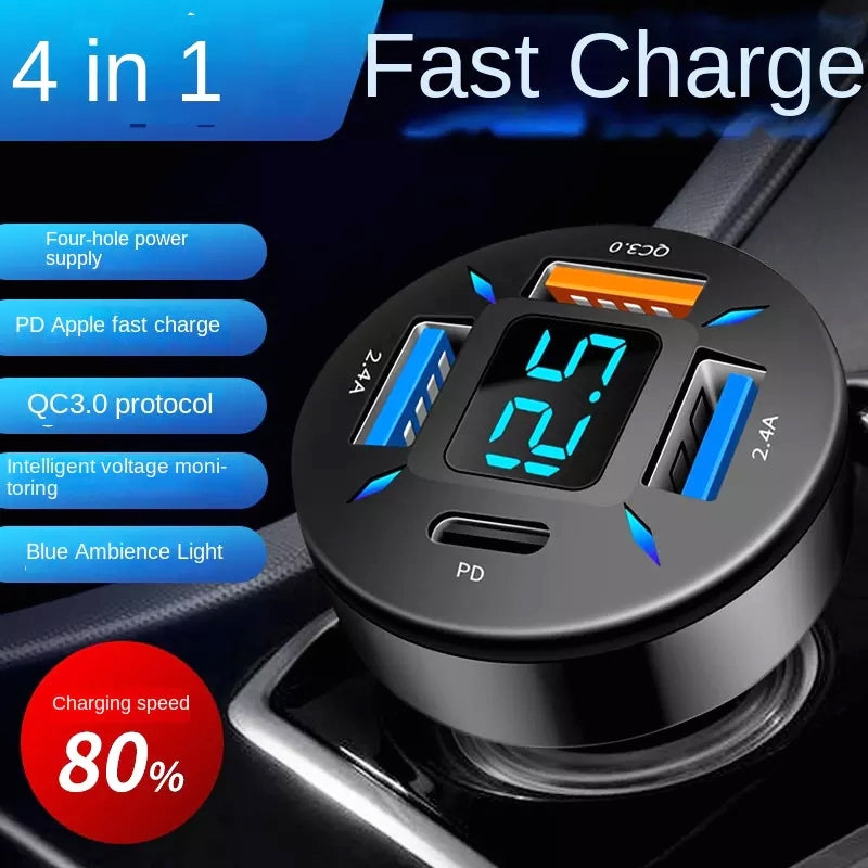 4-in-1-USB-66W-Digital-Display-Car-Super-Fast-Charger