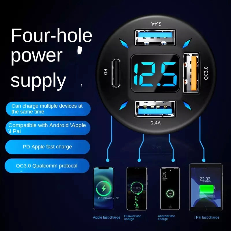 4-in-1-USB-66W-Digital-Display-Car-Super-Fast-Charger