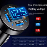 4-in-1-USB-QC3.0-Digital-Display-Car-Fast-Charger