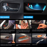 4-PCS-Universal-Car-Colorful-LED-Inner-Handle-Light-Atmosphere-Lights-Decorative-Lamp-DC12V-/-0.5W-Cable-Length:-70cm-(Colour)