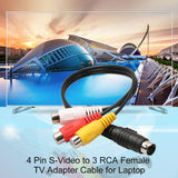 4-pin-S-Video-TV-to-RCA-Converter-AV-female-Cable-Adapter,-Length:-20cm