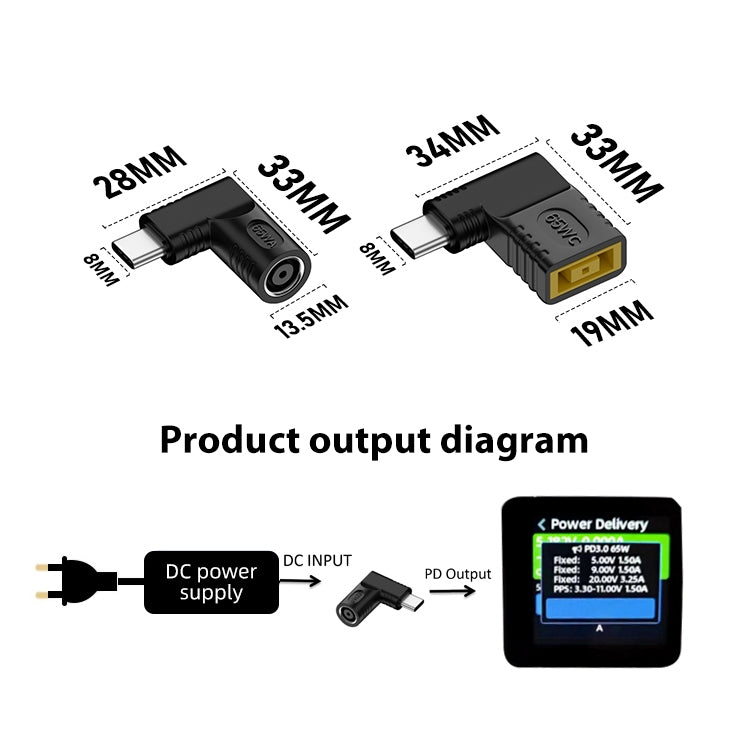 4.0x1.7mm-65W-DC-Input-to-USB-C-/-Type-C-PD-Power-Adapter