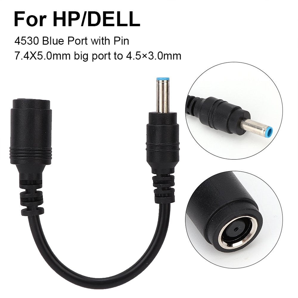 4.5-x-3.0mm-Male-to-7.4-x-5.0mm-Female-Interfaces-Power-Adapter-Cable-for-Laptop-Notebook,-Length:-20cm