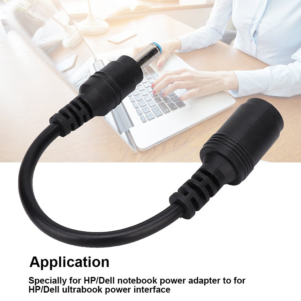 4.5-x-3.0mm-Male-to-7.4-x-5.0mm-Female-Interfaces-Power-Adapter-Cable-for-Laptop-Notebook,-Length:-20cm