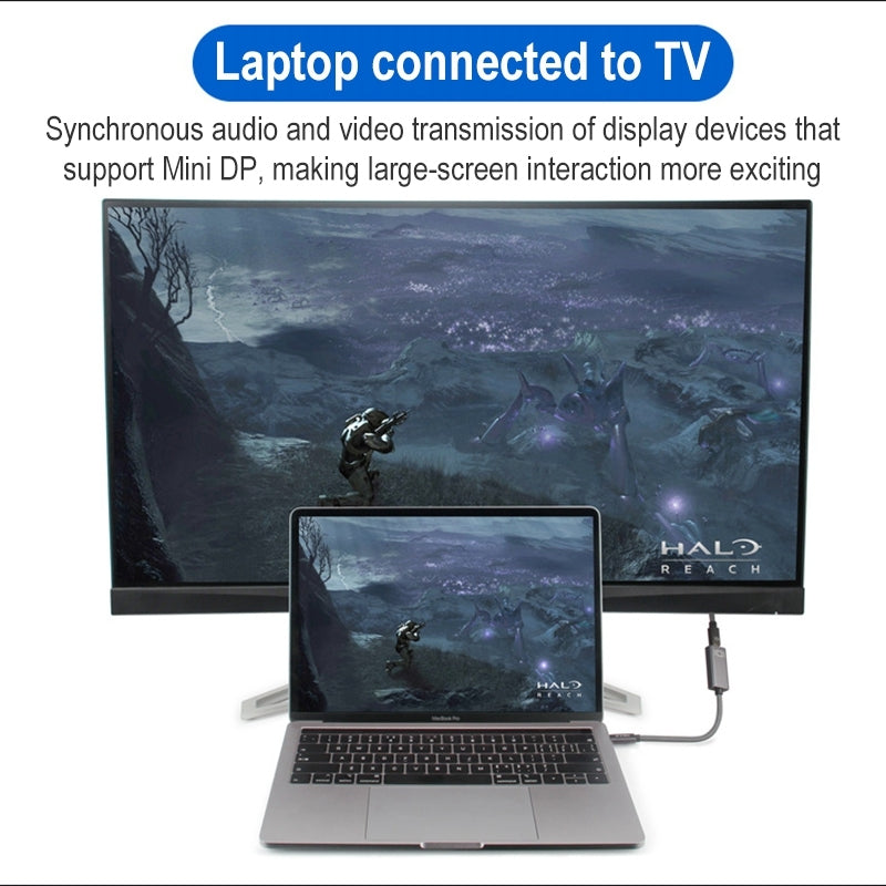 4K-60Hz-USB-C-/-Type-C-Male-to-Mini-DisplayPort-Female-Adapter-Cable
