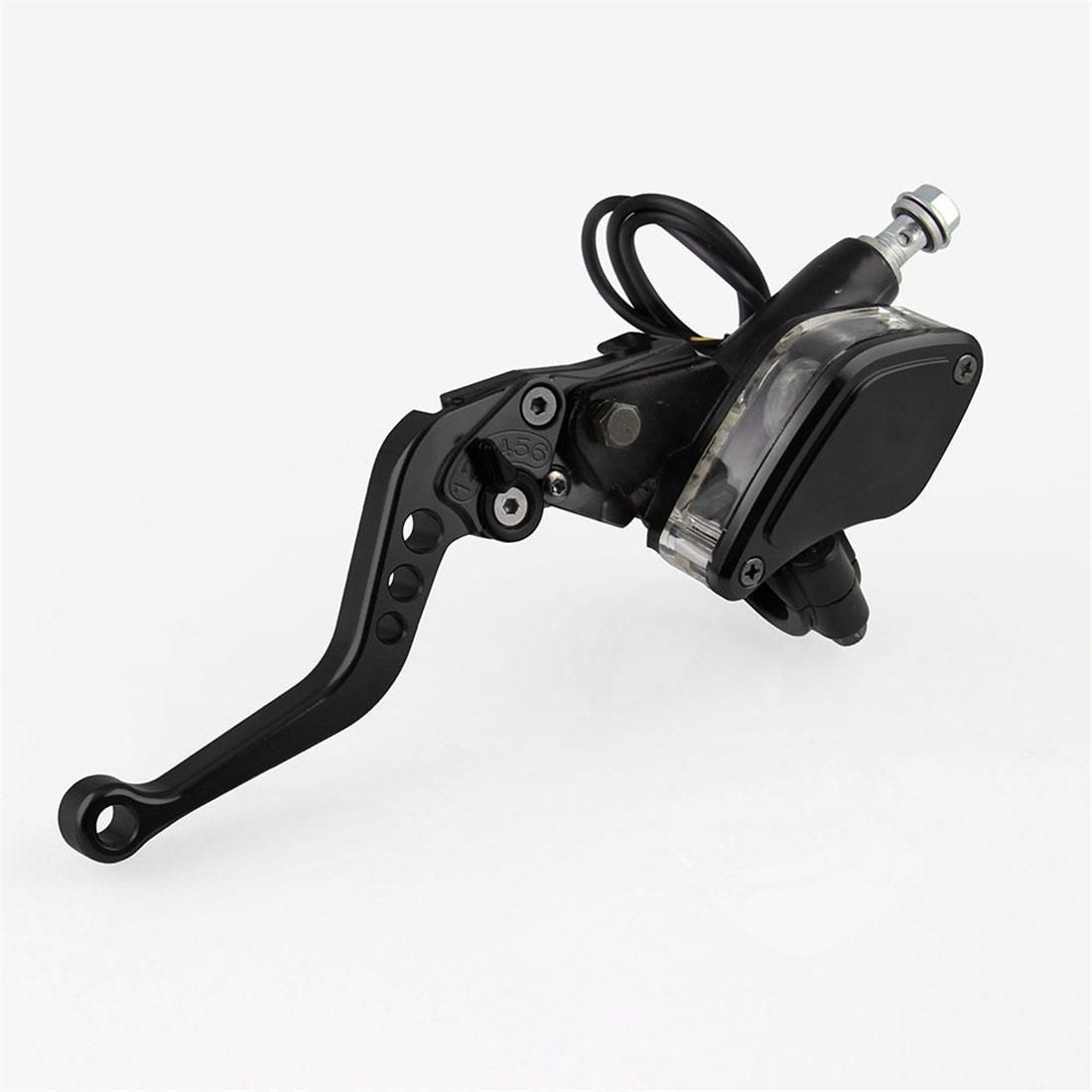 Leaf Shape Modified Motorcycle Hand Brake Clutch Hydraulic Brake Lever (Silver)