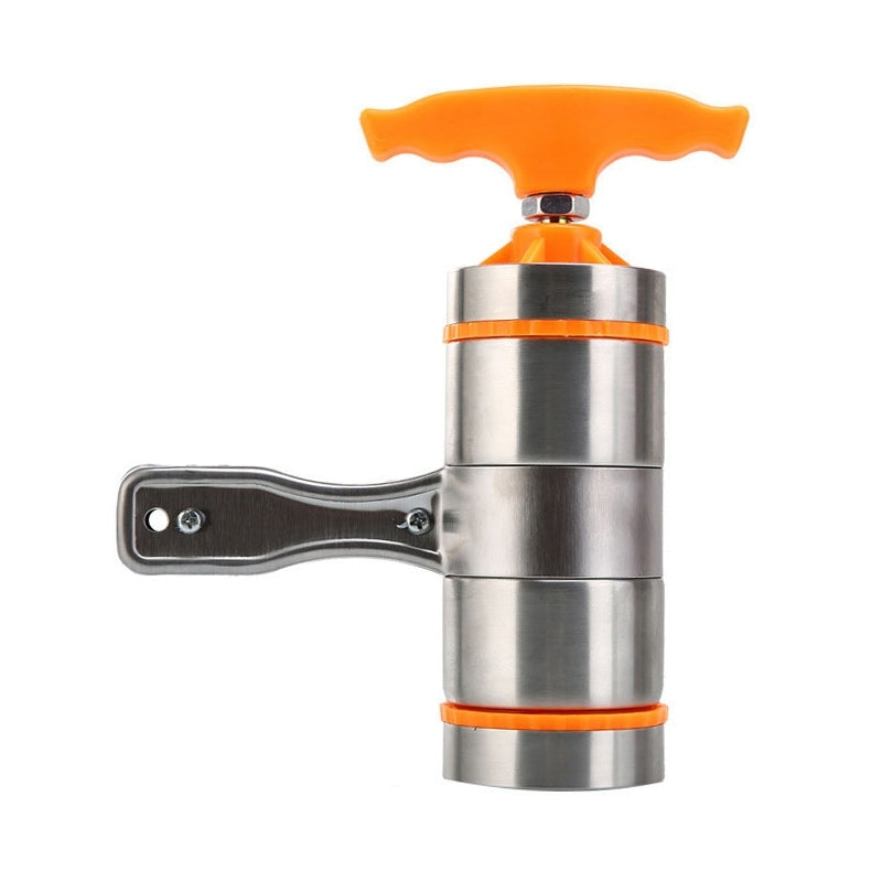 5-Molds-Household-Manually-Small-Stainless-Steel-Pressing-Style-Handhold-Noodle-Machine-(Orange)
