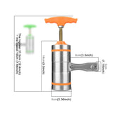 5-Molds-Household-Manually-Small-Stainless-Steel-Pressing-Style-Handhold-Noodle-Machine-(Orange)