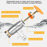 5-Molds-Household-Manually-Small-Stainless-Steel-Pressing-Style-Handhold-Noodle-Machine-(Orange)
