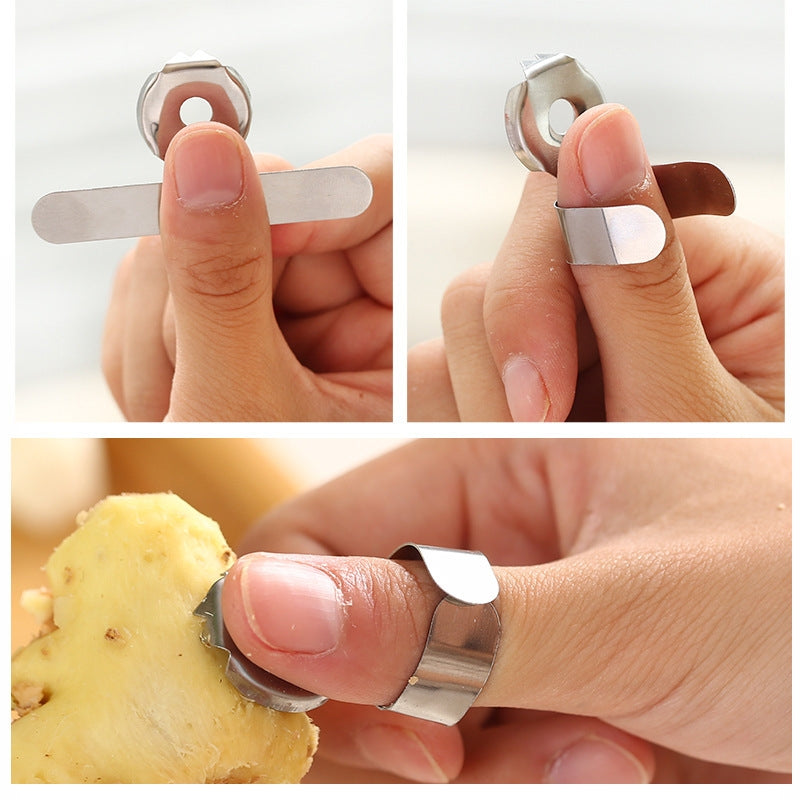 5-PCS-Creative-Kitchen-Multi-functional-Health-Plane-Garlic-Apparatus-Stainless-Steel-Tool(Grey)