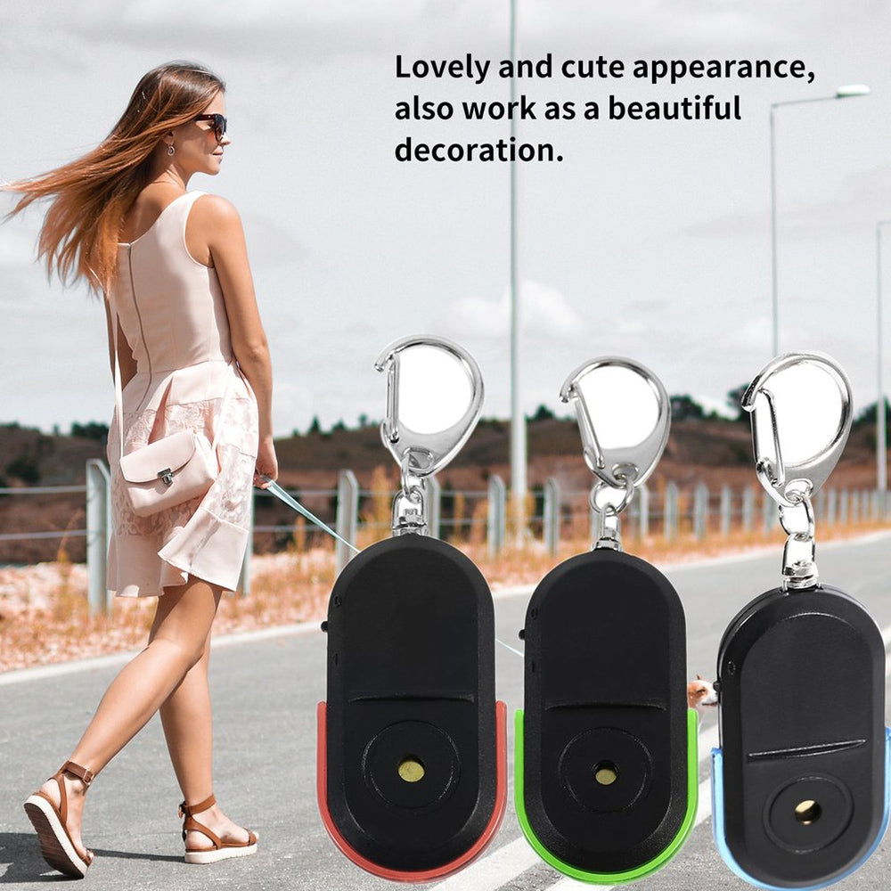 5-PCS-Portable-Anti-Lost-Alarm-Key-Finder-Wireless-Whistle-Sound-LED-Light-Locator-Finder(Red)