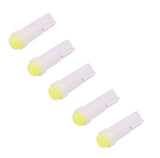 5-PCS-T5-0.5W-20LM-White-Light-1-LED-COB-LED-Instrument-Light-Bulb-Dashboard-Light-for-Vehicles,-DC-12V(White)