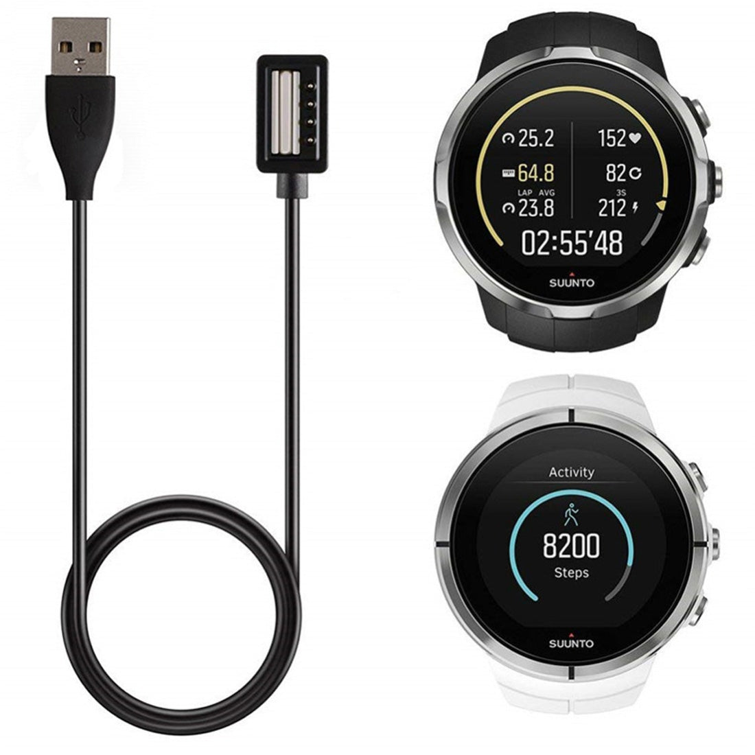 500mA-5V-ABS-USB-Charger-for-Suunto-Spartan,-Cable-Length:-100cm