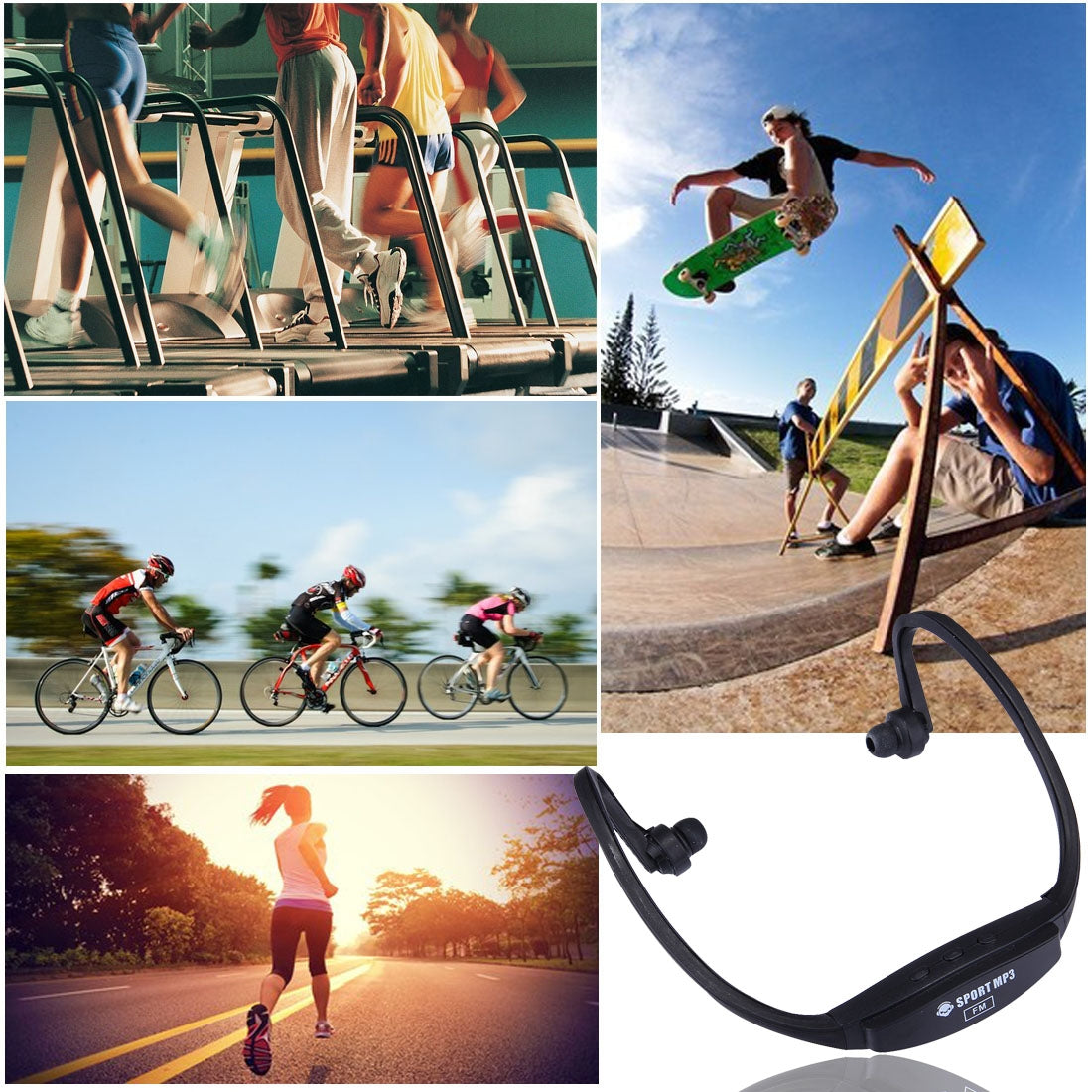 507-Life-Waterproof-Sweatproof-Stereo-Wireless-Sports-Earbud-Earphone-In-ear-Headphone-Headset-with-Micro-SD-Card-Slot,-For-Smart-Phones-&-iPad-&-Laptop-&-Notebook-&-MP3-or-Other-Audio-Devices,-Maximum-SD-Card-Storage:-32GB(Black)