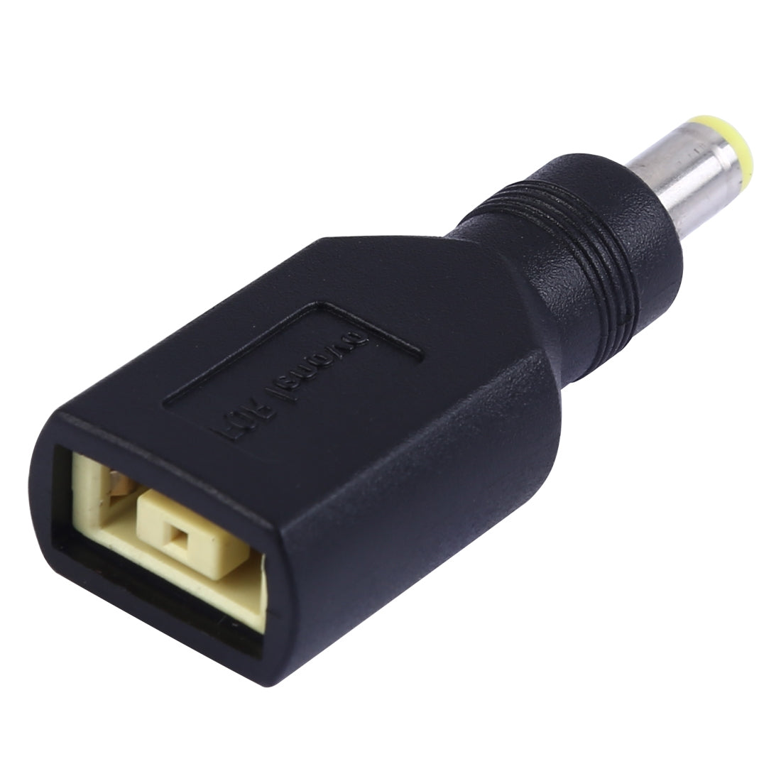 5.5-x-2.5mm-Male-to-for-Big-Square-USB-Female-Plug-Power-Adapter-For-Lenovo-Thinkpad-/-ThinkBook-/-Xiaoxin-(Black)