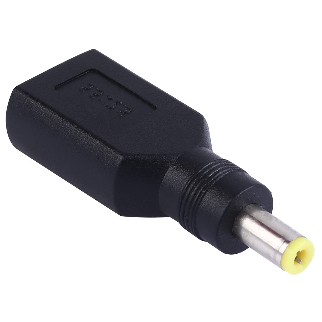 5.5-x-2.5mm-Male-to-for-Big-Square-USB-Female-Plug-Power-Adapter-For-Lenovo-Thinkpad-/-ThinkBook-/-Xiaoxin-(Black)