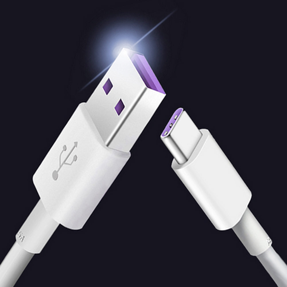 5A-USB-to-USB-C-/-Type-C-Flash-Charging-Data-Cable,-Cable-Length:-1m