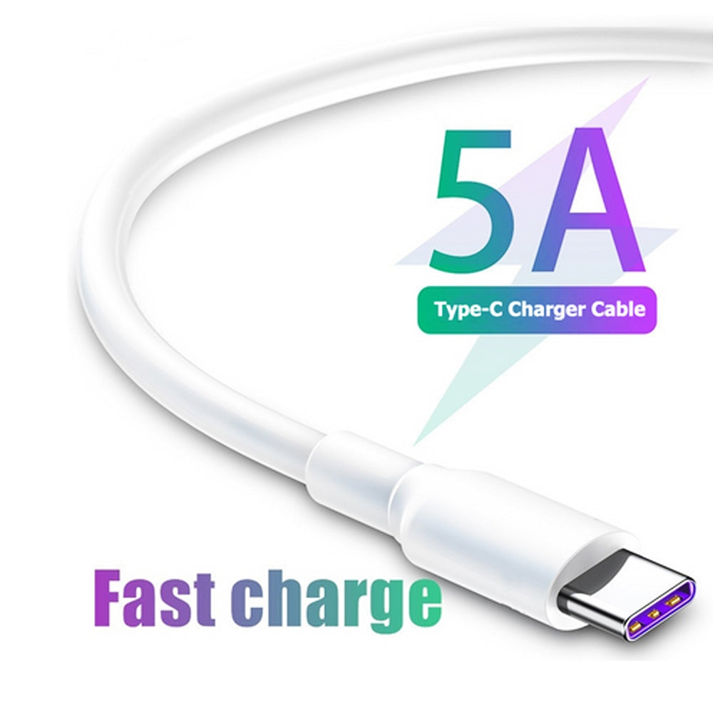 5A-USB-to-USB-C-/-Type-C-Flash-Charging-Data-Cable,-Cable-Length:-1m
