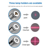 5mw-Line-Red-Light-Hose-Magnetic-Infrared-Laser-Positioning-LED-Work-Light(EU-Plug)