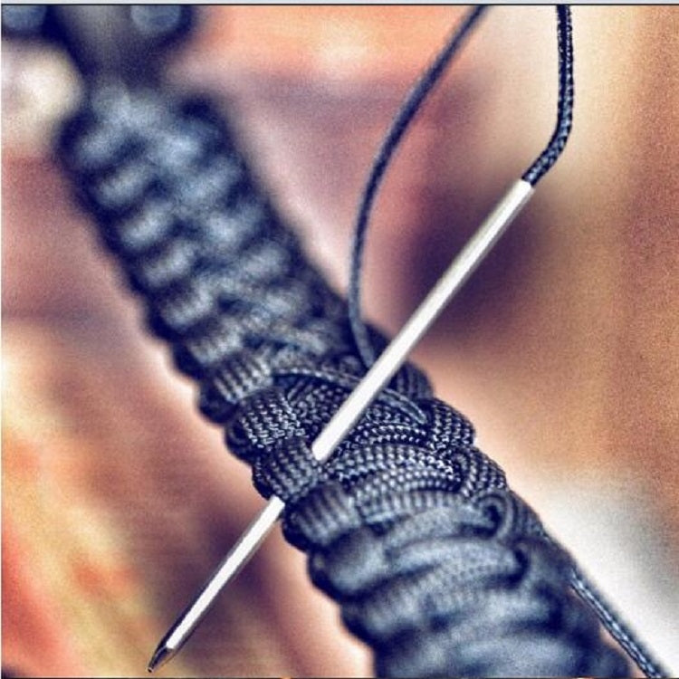 5PCS-Umbrella-Rope-Bracelets-Woven-Stainless-Steel-Needles-for-Shoelaces,-Ropes,-Handbags,-etc.,-Length(m):78X5mm(Silver)