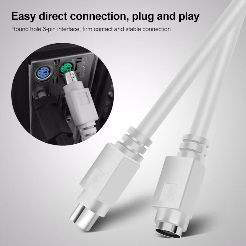 6-Pin-PS/2-Keyboard-/-Mouse-Extender-Cable-(PS/2-male-to-PS/2-female)
