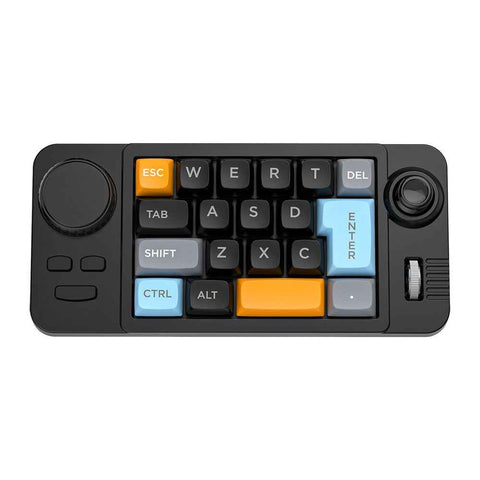 K811 19 Keys Wired Gaming Keyboard Macro Programmable Mechanical Keyboard with RGB Backlit - Black