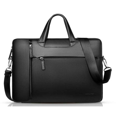 QIALINO For 13 Inch Universal Laptop Bag Genuine Cow Leather Notebook Carrying Case