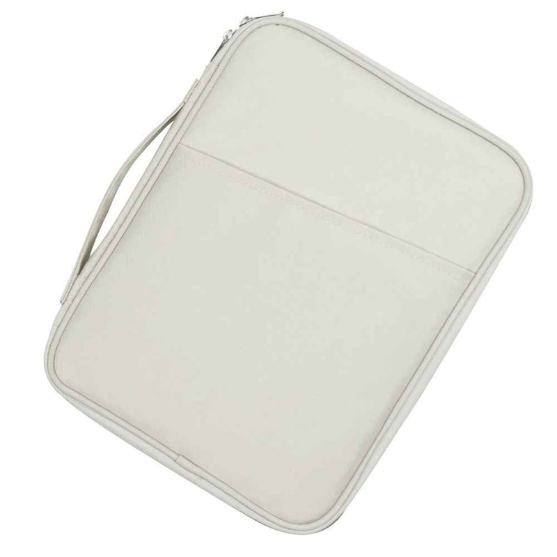ND13 10.8-11 inch Shockproof Laptop Bag 180 Degree Opening Tablet Handbag - White