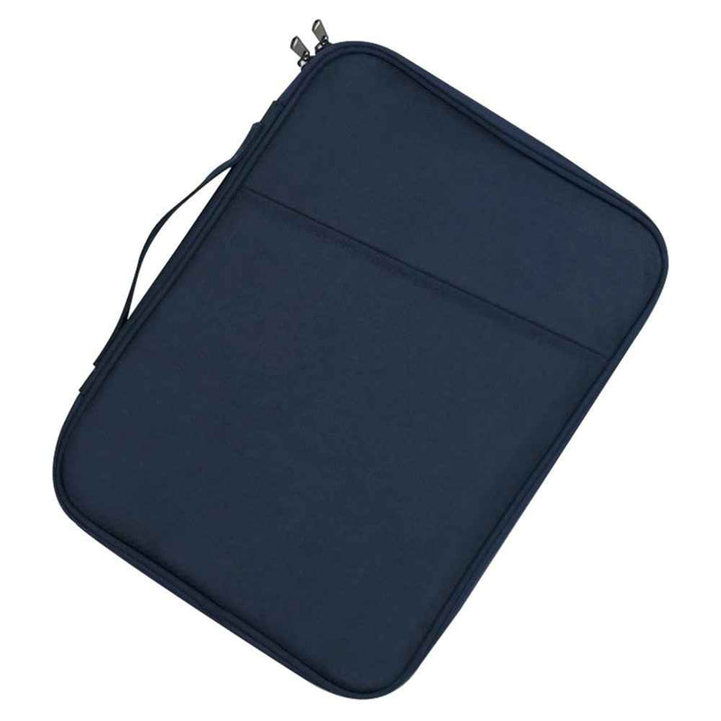 ND13 10.8-11 inch Shockproof Laptop Bag 180 Degree Opening Tablet Handbag - Dark Blue