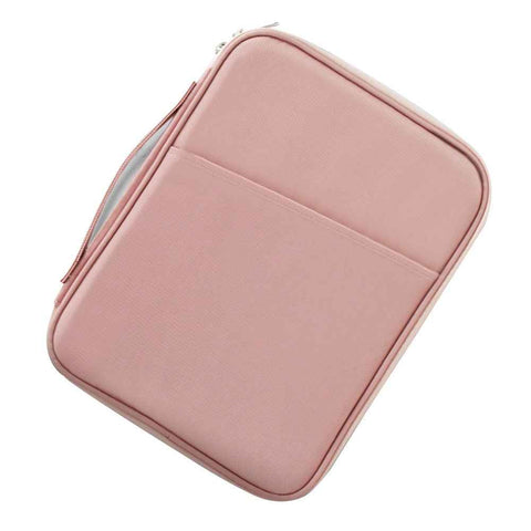 ND13 10.8-11 inch Shockproof Laptop Bag 180 Degree Opening Tablet Handbag - Pink