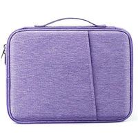 ND13 10.8-11 inch Shockproof Laptop Bag 180 Degree Opening Tablet Handbag - Purple