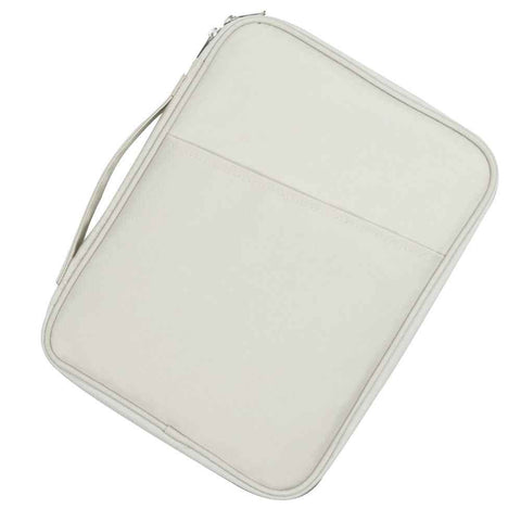 ND13 12.9-13 inch Laptop Pouch 180 Degree Opening Anti-scratch Tablet Handbag - White