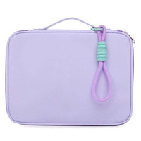 606 For iPad MacBook MateBook 13.3 / 14 Inch Laptop Bag Nylon Handbag with Hanging Ornament - Purple