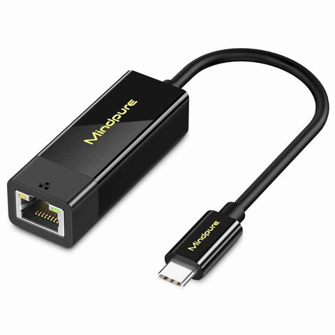 MINDPURE UR005 Type-C to RJ45 100Mbps Ethernet Adapter Phone Laptop External Network Connector
