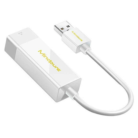 MINDPURE UR002 USB3.0 to RJ45 Gigabit Ethernet Adapter Computer Network Connector - White