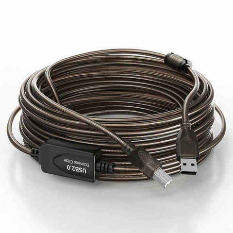 U210AB 10m USB2.0 Male to Square USB Type-B Male Printer Cable PVC Printing Connection Cord