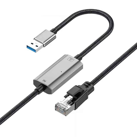 1.2m Gigabit Ethernet USB Adapter Cable USB3.0 to RJ45 LAN Network Cable 1000 / 100 / 10Mbps for Laptop / Desktop