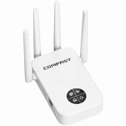COMFAST CF-WR762AC 1200Mbps Wireless Signal Booster with OLED Display Screen Dual Band WiFi Repeater