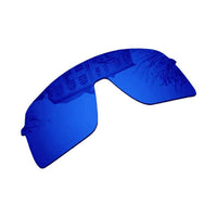 Semi-Rimless Shield Sunglass Replacement Lens – Dark Blue