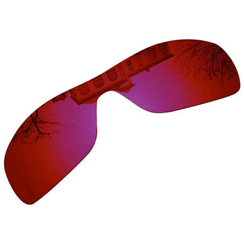 Replacement Lenses for Oakley Batwolf Sunglasses Lenses -  Deep Red