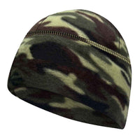 Winter Windproof Polar Fleece Beanie Hat Ear Protection Helmet Liner Cap for Motorcycle Riding - Camouflage Army Green