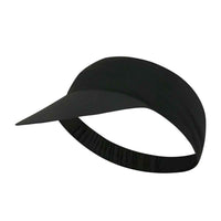 Outdoor Running Sports Sun Visor Cap Breathable Wide Brim Sweat Wicking Quick Dry Empty Top Hat - Black
